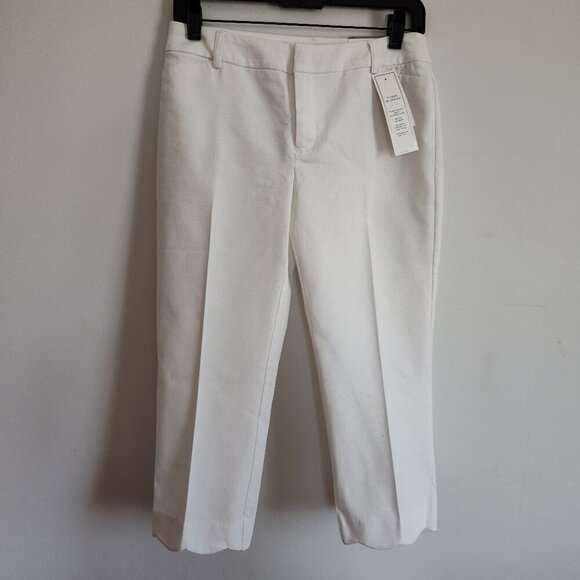 Ladies Petite SZ 2P Charter Club White Capris - Picture 1 of 4